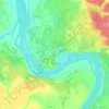 Печора topographic map, elevation, terrain