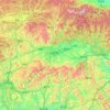Hanzhong topographic map, elevation, terrain