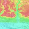 Bourgueil topographic map, elevation, terrain