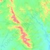 Cuartel VII topographic map, elevation, terrain