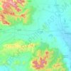 Riu Cixerri topographic map, elevation, terrain