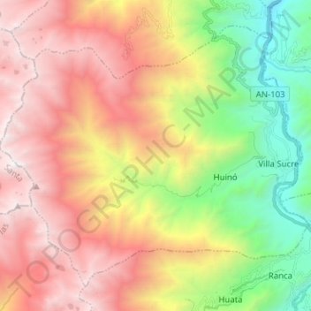 Mato topographic map, elevation, terrain
