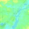 Leo-Cedarville topographic map, elevation, terrain