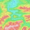 Bezau topographic map, elevation, terrain