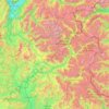 Hautes-Alpes topographic map, elevation, terrain