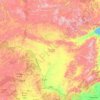 Óblast de Amur topographic map, elevation, terrain