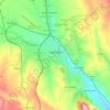 Kumanovo topographic map, elevation, terrain