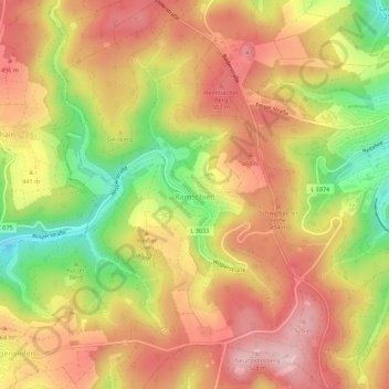 Ramschied topographic map, elevation, terrain