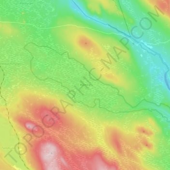 Hamra topographic map, elevation, terrain
