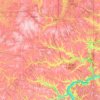 Columbiana County topographic map, elevation, terrain