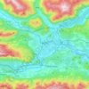 Villach topographic map, elevation, terrain