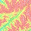 Paryan District topographic map, elevation, terrain