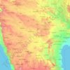 Krishna River topographic map, elevation, terrain