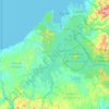 Gatun Lake topographic map, elevation, terrain