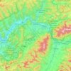 District of Žilina topographic map, elevation, terrain
