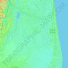 Pontal do Ipiranga topographic map, elevation, terrain