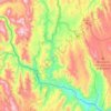 Municipio Yotala topographic map, elevation, terrain