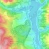 Lexington Reservoir topographic map, elevation, terrain