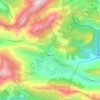 Soleilhas topographic map, elevation, terrain