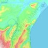 Durgali/Dorgali topographic map, elevation, terrain