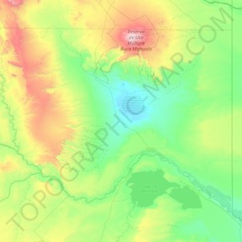 Departamento Añelo topographic map, elevation, terrain