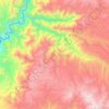 Yawan topographic map, elevation, terrain