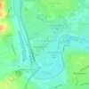 Great Denham topographic map, elevation, terrain