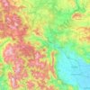 Meteora Municipality topographic map, elevation, terrain