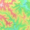 泗耳藏族乡 topographic map, elevation, terrain