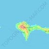 Tarrafal de São Nicolau topographic map, elevation, terrain