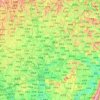 Nanchong topographic map, elevation, terrain
