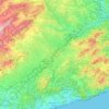 Alto Penedés topographic map, elevation, terrain
