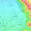 Bordères topographic map, elevation, terrain