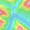 Pinhão topographic map, elevation, terrain