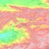 Gebiet Dschalalabat topographic map, elevation, terrain