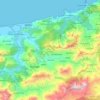 Daïra Souk El-Ténine topographic map, elevation, terrain