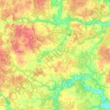 сельское поселение Деревня Асеньевское topographic map, elevation, terrain