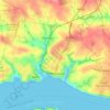 Milford Haven topographic map, elevation, terrain