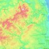 Northumberland National Park topographic map, elevation, terrain