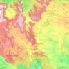Gumla District topographic map, elevation, terrain