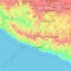 Guerrero topographic map, elevation, terrain