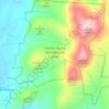 North Pawlet Hills Natural Area topographic map, elevation, terrain