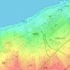 Dayuan District topographic map, elevation, terrain