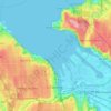 Commencement Bay topographic map, elevation, terrain