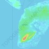 Isla Puná topographic map, elevation, terrain