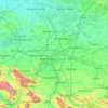 Region Hannover topographic map, elevation, terrain