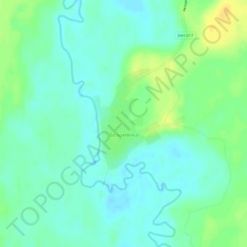 Безымянка topographic map, elevation, terrain