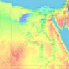 Egypt topographic map, elevation, terrain