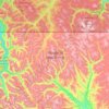 Pasayten Wilderness topographic map, elevation, terrain