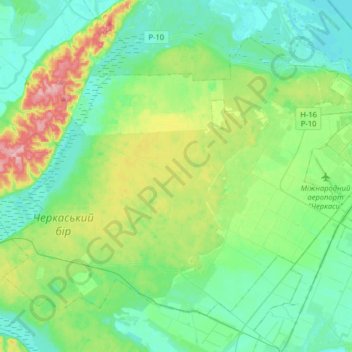 Руськополянська сільська громада topographic map, elevation, terrain